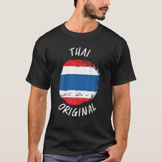 タイオリジナルシャツタイ国旗Shirt Thai T Shi Tシャツ (正面)