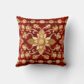 タイオーナメント-金ゴールドと赤 クッション (裏面)