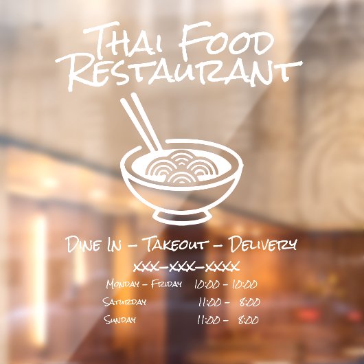 タイカスタマイズフーレストランビジネス情報 ウィンドウサイン (シート2)