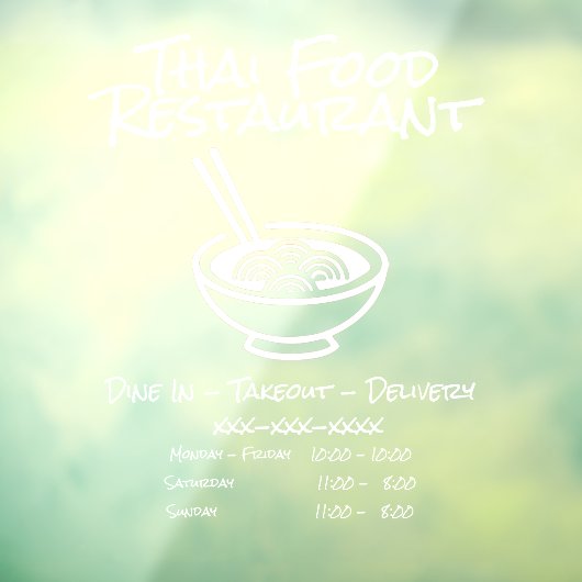 タイカスタマイズフーレストランビジネス情報 ウィンドウサイン (シート3)