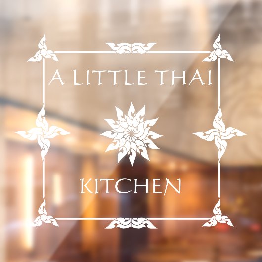 タイカスタマイズレストランタイフラワーウィンドウC ウィンドウサイン (シート2)