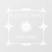 タイカスタマイズレストランタイフラワーウィンドウC ウィンドウサイン (シート)