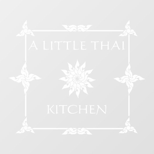 タイカスタマイズレストランタイフラワーウィンドウC ウィンドウサイン (シート)