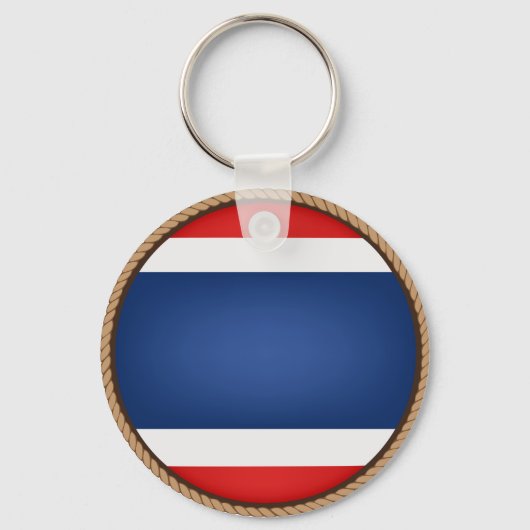 タイカッコいい国旗のシール キーホルダー (正面)