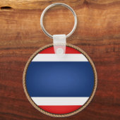 タイカッコいい国旗のシール キーホルダー (正面)