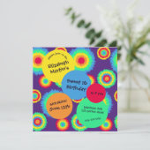 タイカラフルダイ誕生日パーティー 招待状 (スタンド正面)