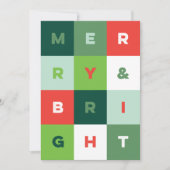 タイカラフルプメリーと明るいホリデーカード シーズンカード (正面)