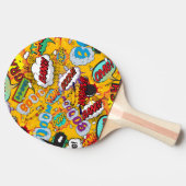 タイカラフルプモダン漫画書 卓球ラケット (横)