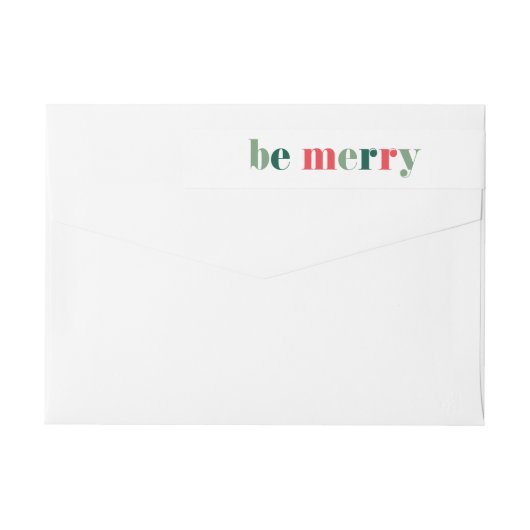 タイカラフルプBeホリメリーデイ差出人住所 ラップアラウンドラベル (裏面)