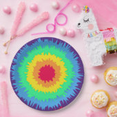 タイカラフル色素 ペーパープレート (パーティー)