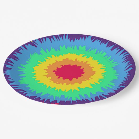 タイカラフル色素 ペーパープレート (アングル)