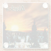 タイガサン – アラスカ ガラスコースター (裏面)