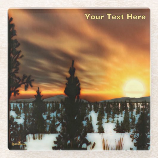 タイガサン ガラスコースター (正面)