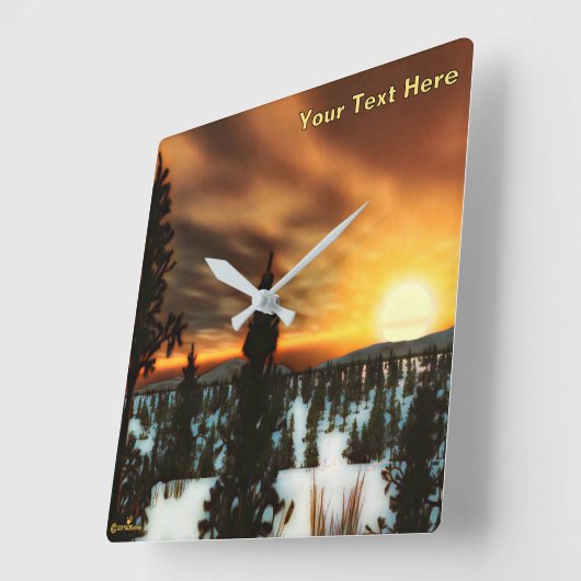 タイガサン スクエア壁時計 (傾斜)