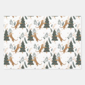 タイガモダン葉ーズホリデイ ラッピングペーパーシート (正面)