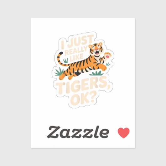 タイガーおもしろいアート女子男性へ少年少女アニマルティ シール (シート)