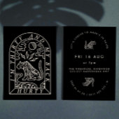 タイガーおもしろいバックハーティ30歳の誕生日招待状 招待状