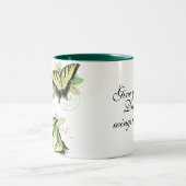 タイガーお洒落アゲハチョウ蝶 ツートーンマグカップ (中央)