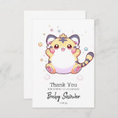 タイガーお洒落ベイビーシャワー サンキューカード (正面/裏面)