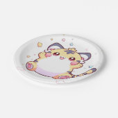 タイガーお洒落ベイビーシャワー ペーパープレート (アングル)