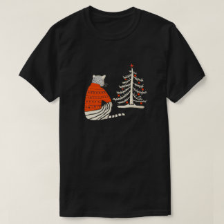 タイガーがクリスマスを待つ Tシャツ
