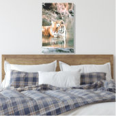 タイガーが流れている キャンバスプリント (インサイチュ (寝室))