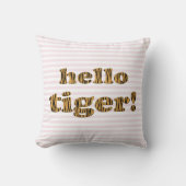 タイガーさん!おもしろいタイガープリント引用文 クッション (正面)