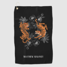 タイガーとさくらんぼブロッサムゴルフあなたの名前