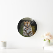 タイガーとカッブの時計 ラウンド壁時計 (ホーム)