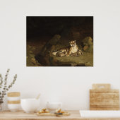 タイガーとカブスジャン=レオン・ジェローム1884 ポスター (キッチン)