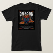 タイガーとドラゴンの渇きデザイン Tシャツ (デザイン裏面)