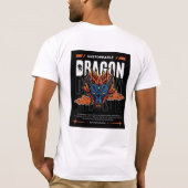 タイガーとドラゴンの渇きデザイン Tシャツ (裏面)