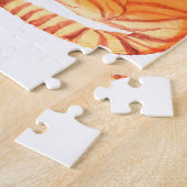 タイガーとバニーの友情 – Cute Animal Illustra ジグソーパズル (側面)