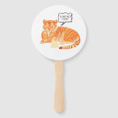 タイガーとバニーの友情 – Cute Animal Illustra ハンドファン (正面)