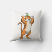 タイガーとパーティーハットパーティー クッション (裏面)