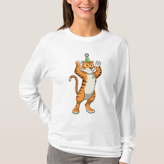 タイガーとパーティーハットパーティー Tシャツ (正面)