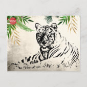 タイガーとパームフロンズホリデークリスマスサンキュー ポストカード (正面)