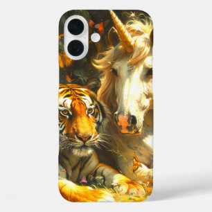 タイガーとユニコーン iPhone 16 PLUSケース