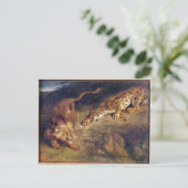 タイガーとライオン ポストカード (スタンド正面)