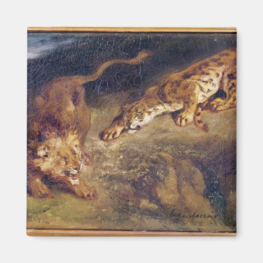 タイガーとライオン マグネット (正面)