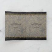 タイガーと中国のシンボルの挨拶とメモ シーズンカード (内部)