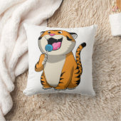 タイガーと棒つきキャンデー クッション (ブランケット)