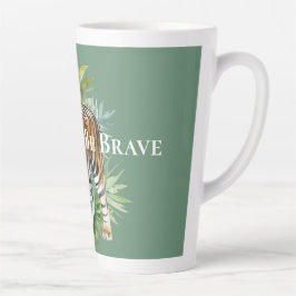 タイガーと葉の カフェラテマグ