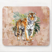 タイガーと葉の マウスパッド (正面)