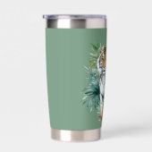 タイガーと葉の 保温保冷タンブラー (右面)