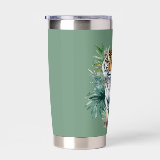 タイガーと葉の 保温保冷タンブラー (右面)