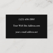 タイガーと鹿のシルエット 名刺 (裏面)