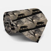 タイガーと鹿 ネクタイ (ロール)