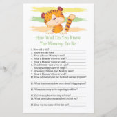 タイガーどのように良く知っている赤ちゃんシャワー (正面)