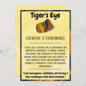 タイガーのアイクリスタル意味カード シーズンカード (正面/裏面)